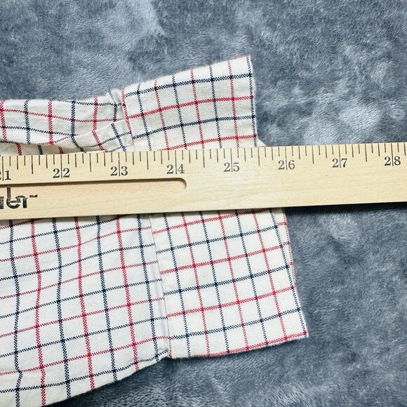 Polo Ralph Lauren Shirt Mens XL White Red Blue Check Casual Button Up Preppy VTG - Picture 8 of 9